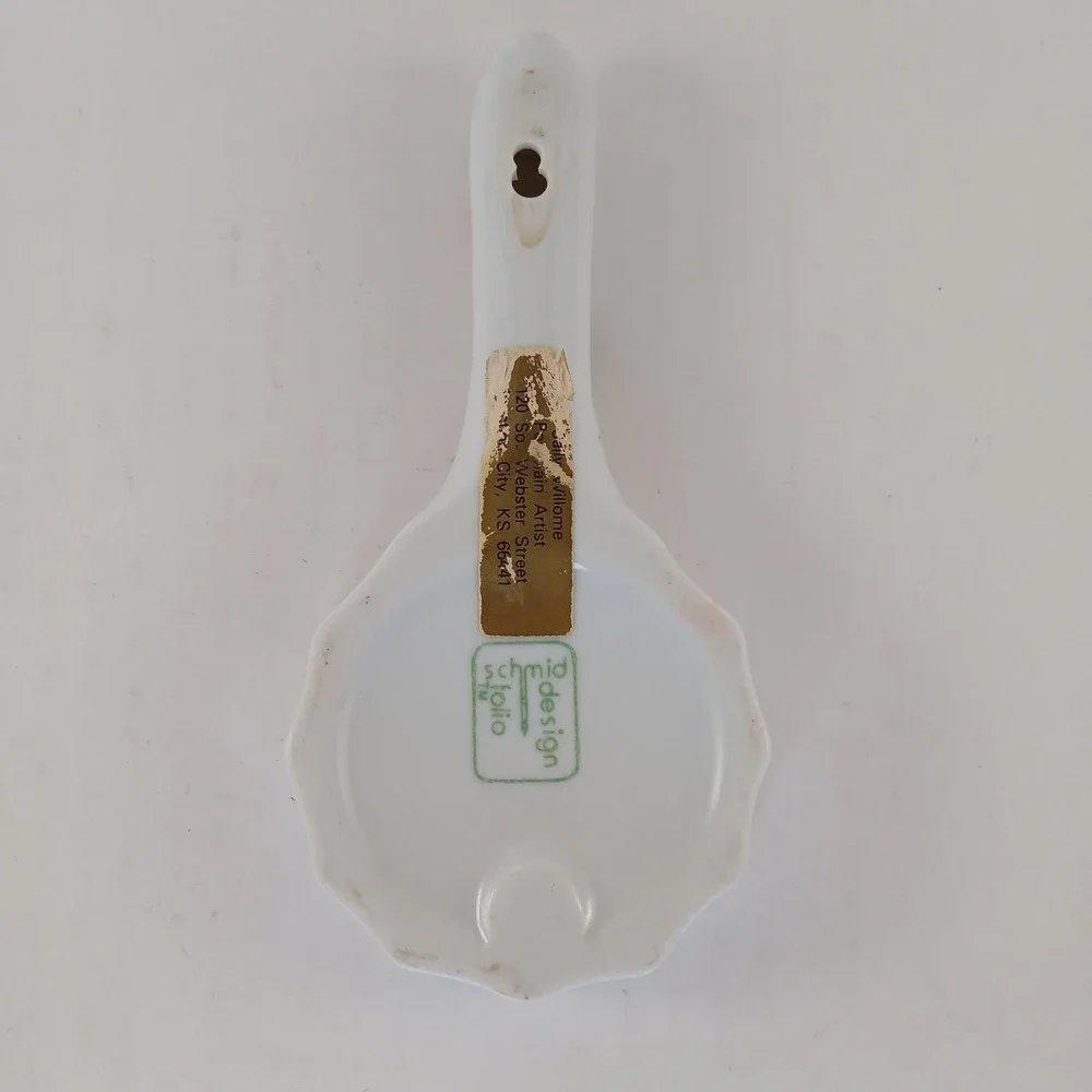 Schmid Design Folio Butter Mold Ceramic Decor Vegetables Garden Vintage
